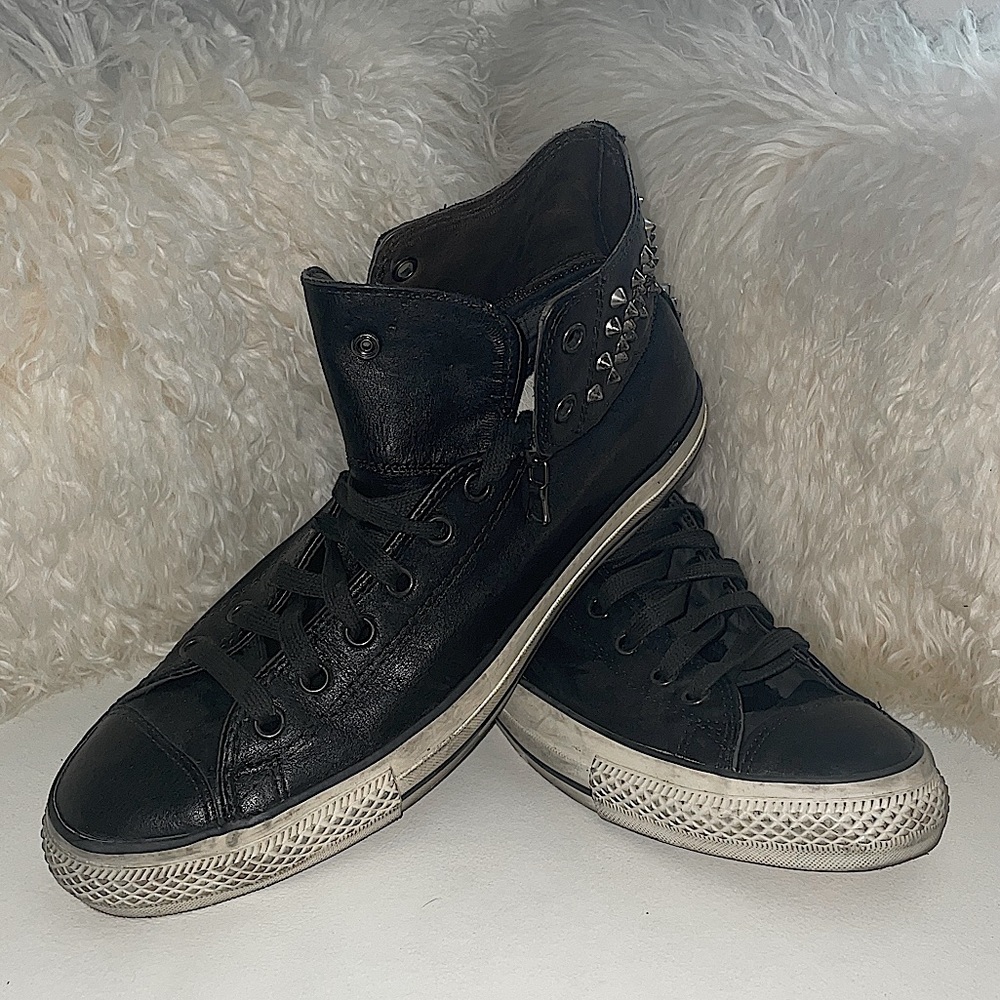 JOHN VARVATOS x Converse studded leather high tops